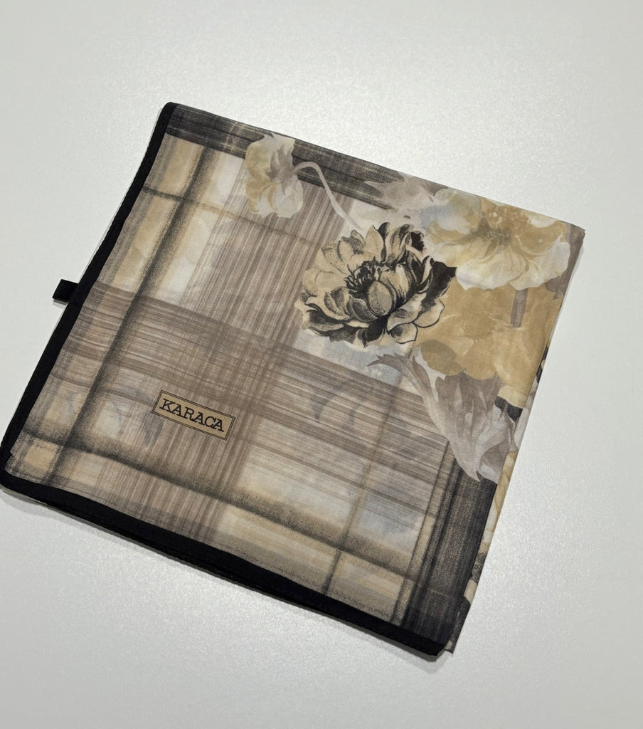 Premium Karaca 120cm Crepe Square hijab Vintage Bloom