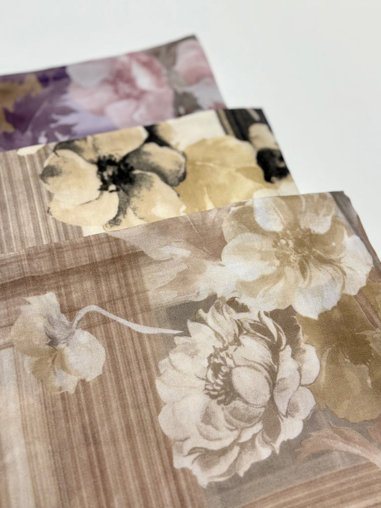 Premium Karaca 120cm Crepe Square hijab Vintage Bloom