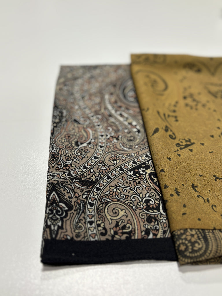 Premium Karaca 120cm Square Soft Chiffon Classic Paisley Hijab