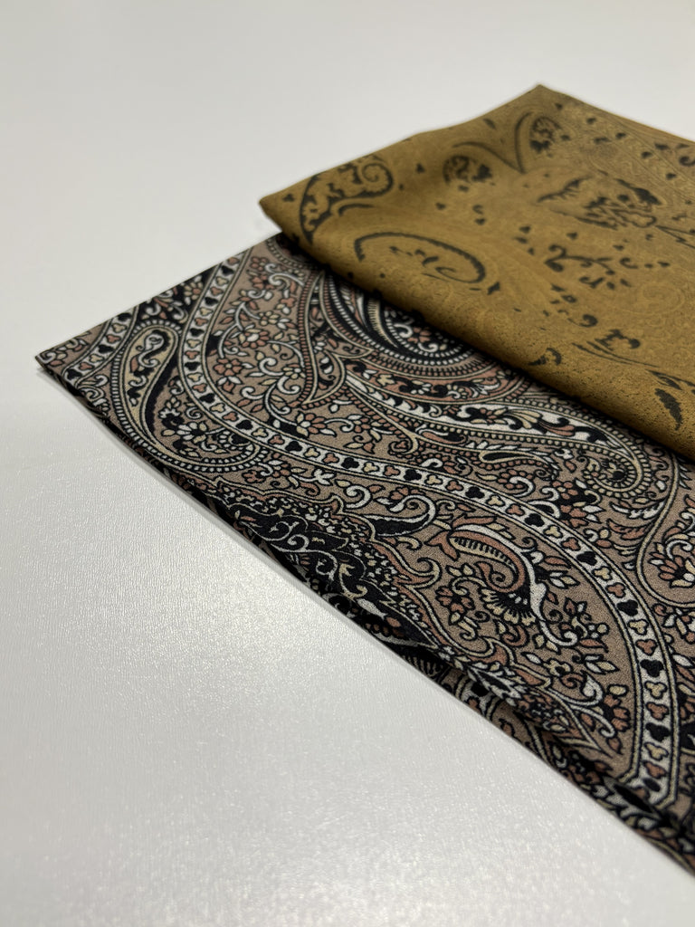 Premium Karaca 120cm Square Soft Chiffon Classic Paisley Hijab