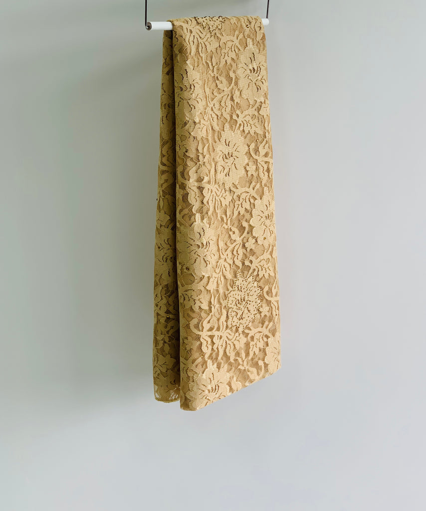 Sharif Lace Rose Pattern Diamante Hijab