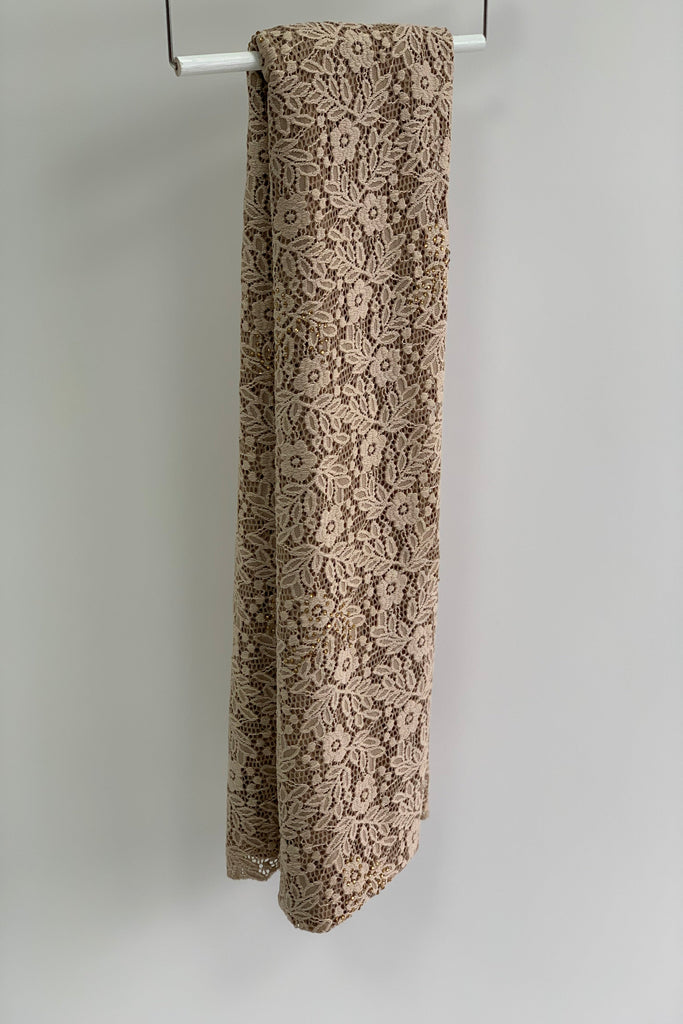 Sharif Lace Diamante Flower Hijab