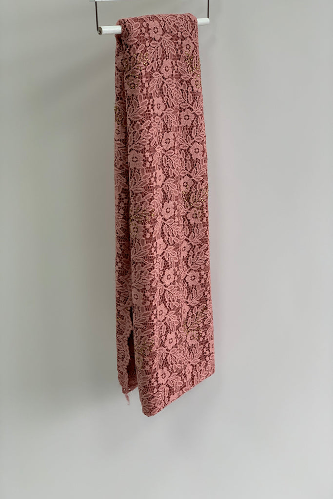 Sharif Lace Diamante Flower Hijab