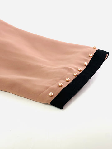 Rose Gold Pearl Taupe Batwing Abaya