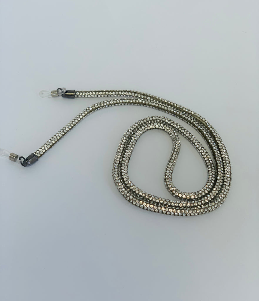 Crystal Diamante Embellished Eyeglasses Chain