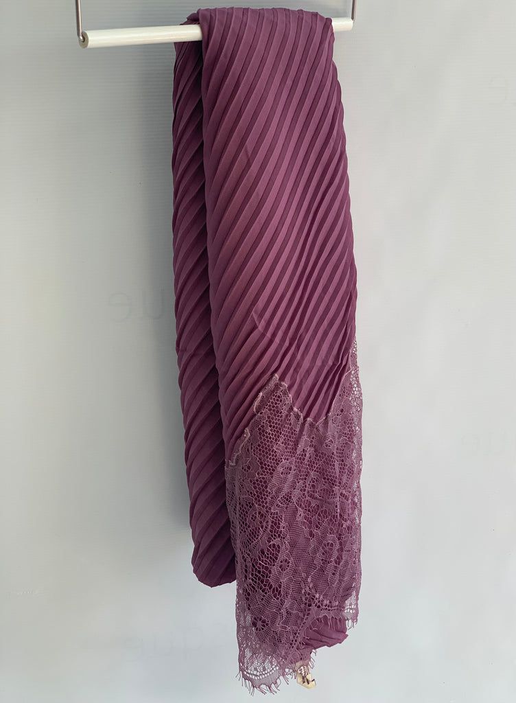 Kashkha Pleated lace Hijab