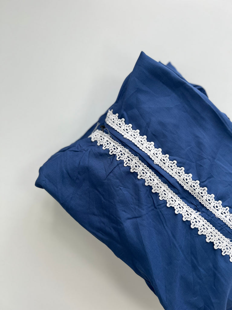 One Piece Soft Cotton Blend Lace Prayer Dress with Attached Hijab