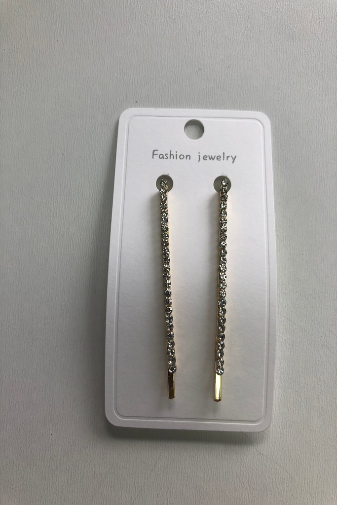 Rhinestone Slide Hair Clips