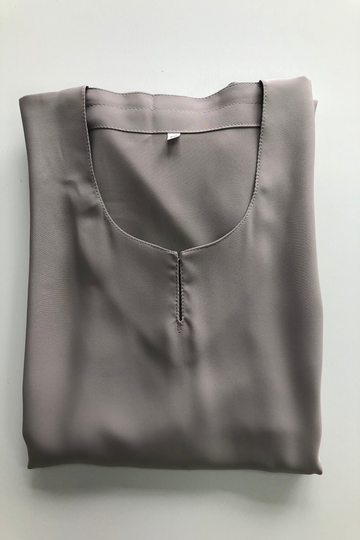 Sage Green Premium Plain Closed Abaya With Pocket (Elastic Sleeves)
