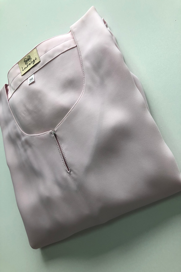 Baby Pink Premium Plain Closed Abaya With Pocket (Wide Sleeves)
