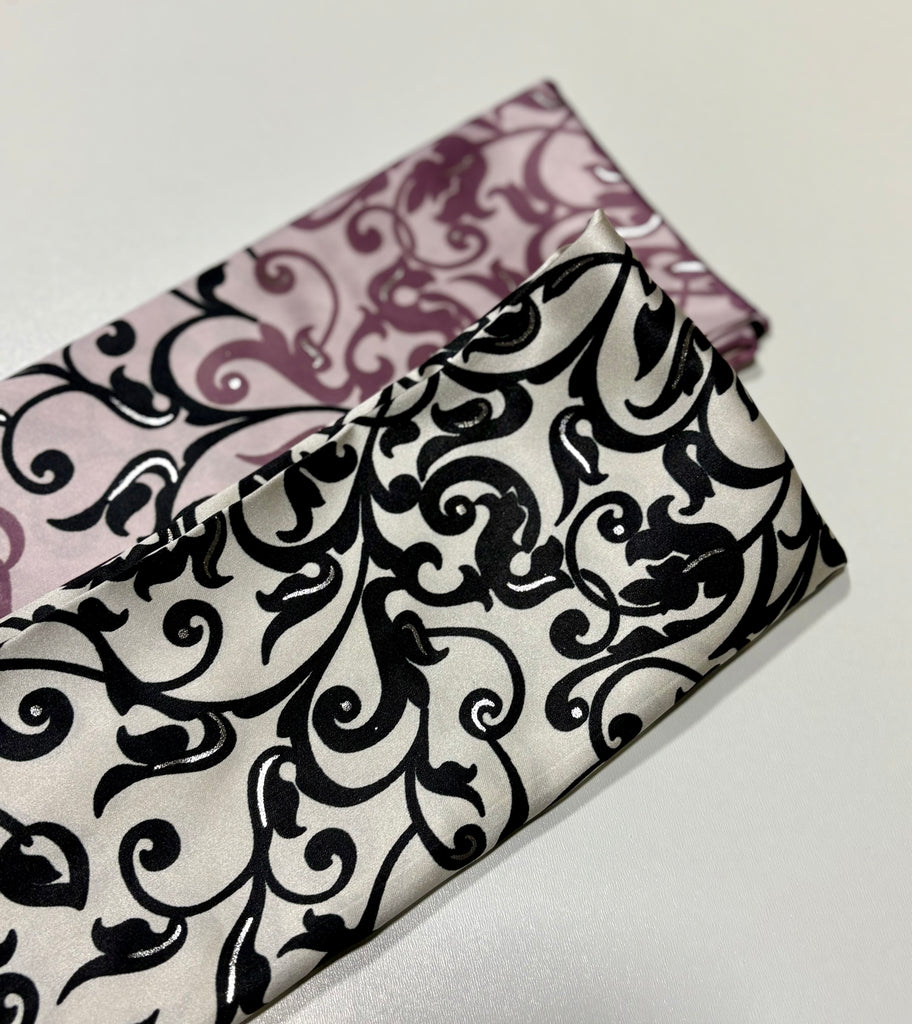 Premium Burden 100cm Square Damask Pattern Silky Hijab