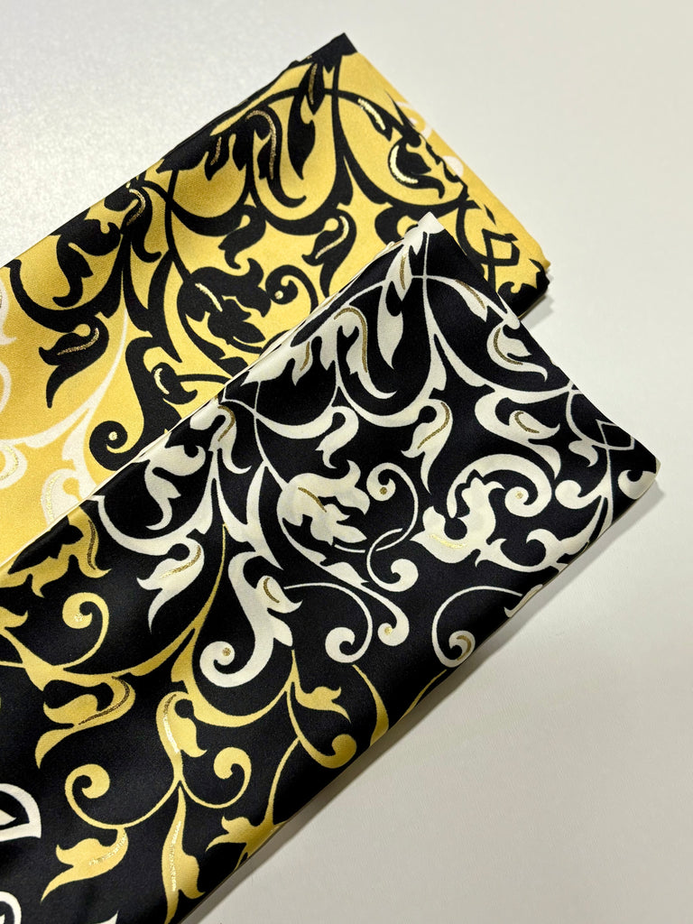 Premium Burden 100cm Square Damask Pattern Silky Hijab