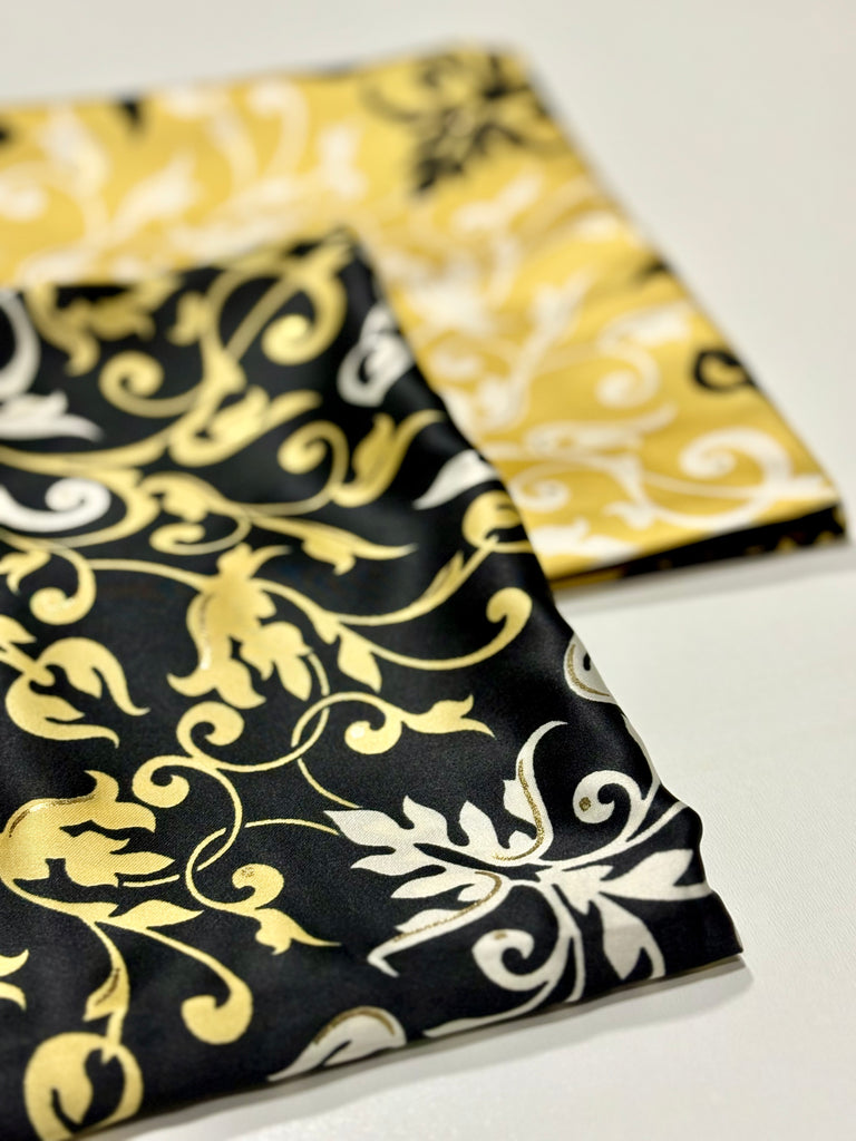 Premium Burden 100cm Square Damask Pattern Silky Hijab