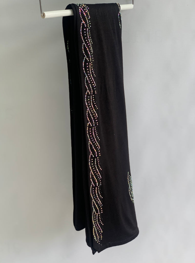 Chally Diamante Jersey Hijab Pattern 1
