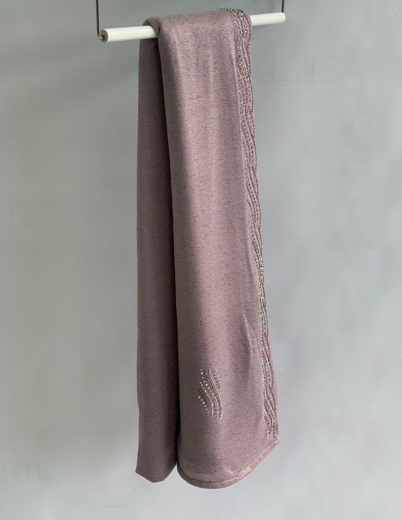 Chally Diamante Jersey Hijab Pattern 1