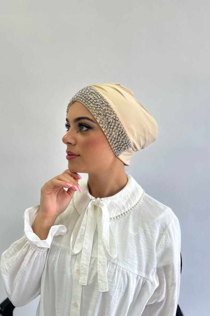 Pearly Embellished Turban