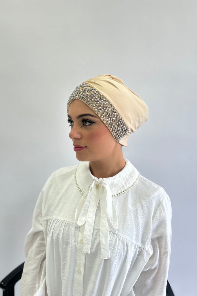 Pearly Embellished Turban