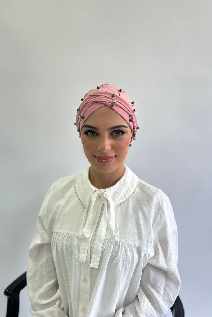 Beaded Pearly Turban