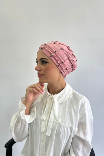 Beaded Pearly Turban