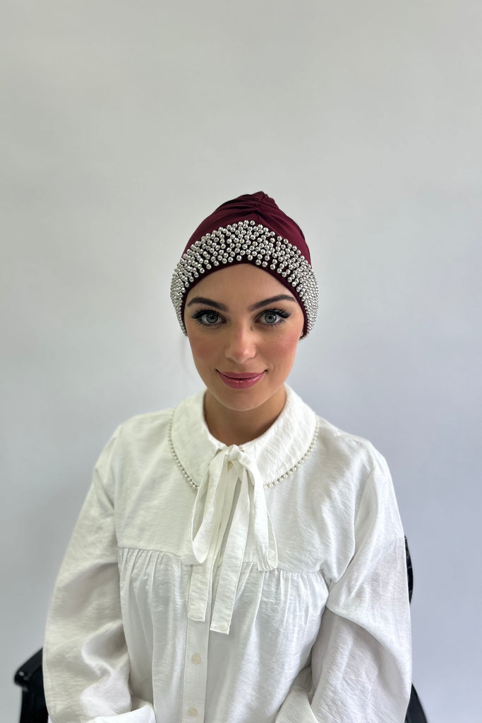 Pearly Embellished Turban