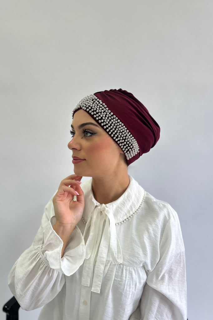 Pearly Embellished Turban