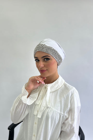 Pearly Embellished Turban