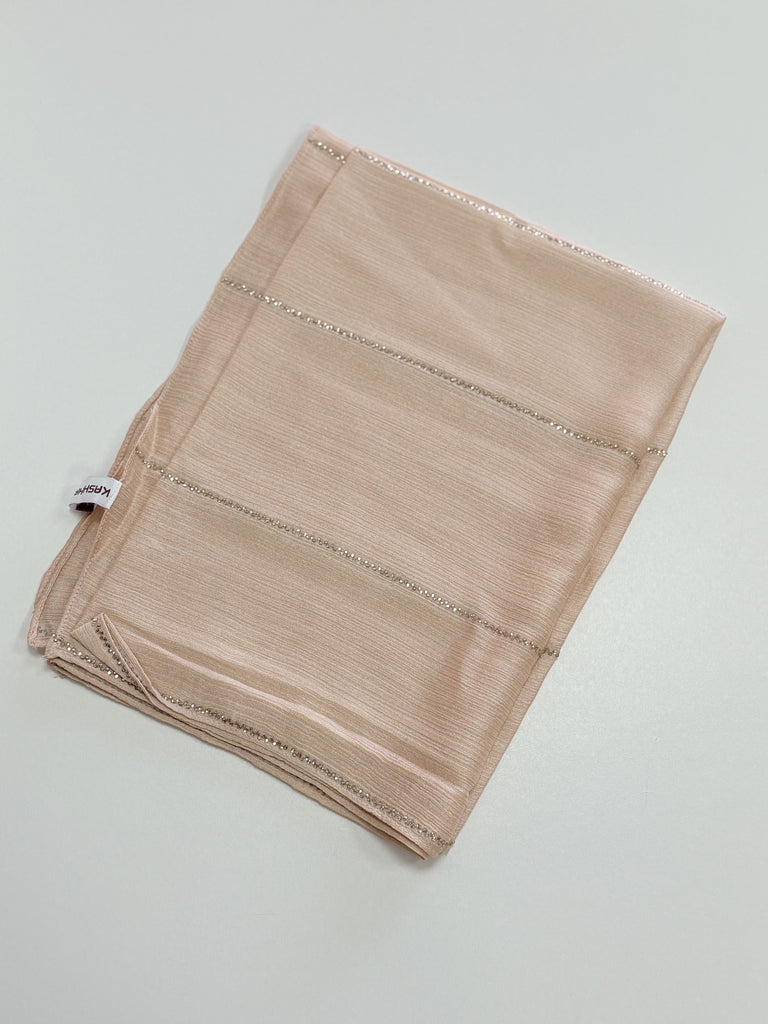 Kashkha shimmer  chiffon Long Hijab