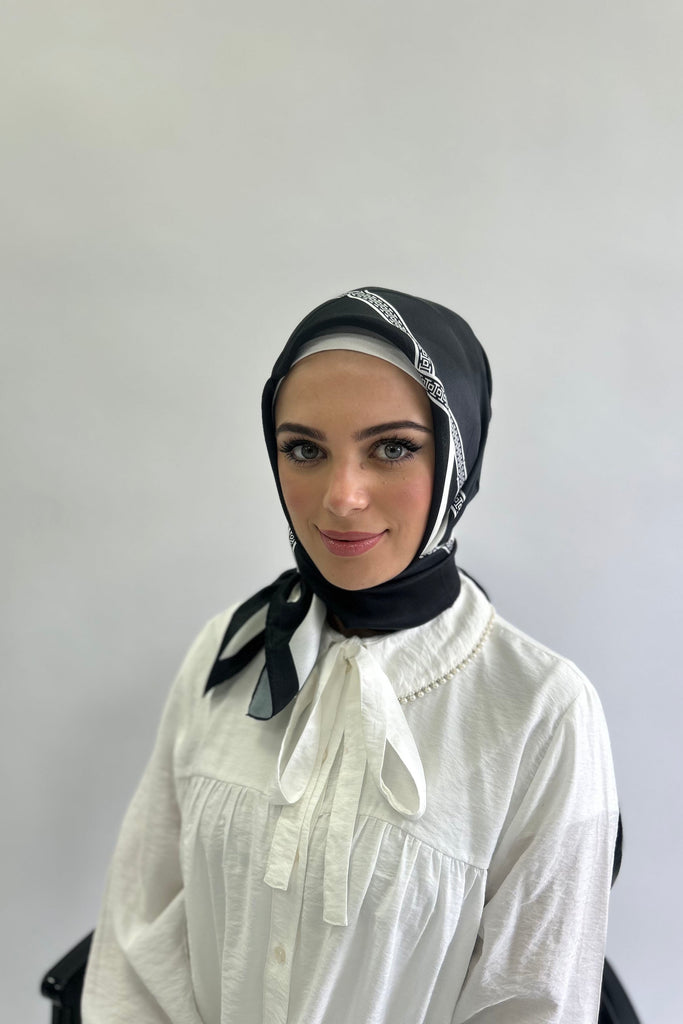 Premium 100cm Square Burden Silky Pattern Hijab