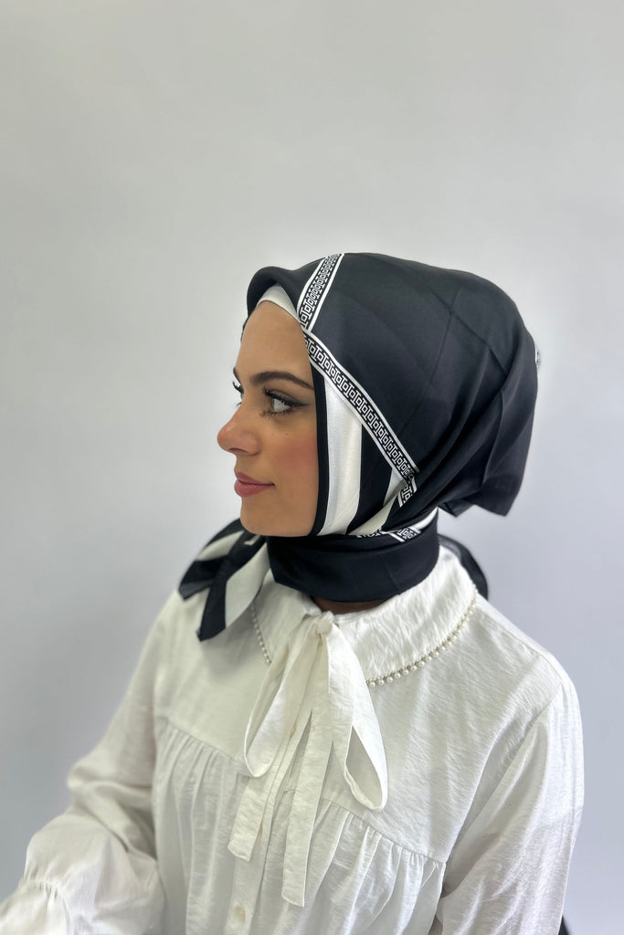 Premium 100cm Square Burden Silky Pattern Hijab