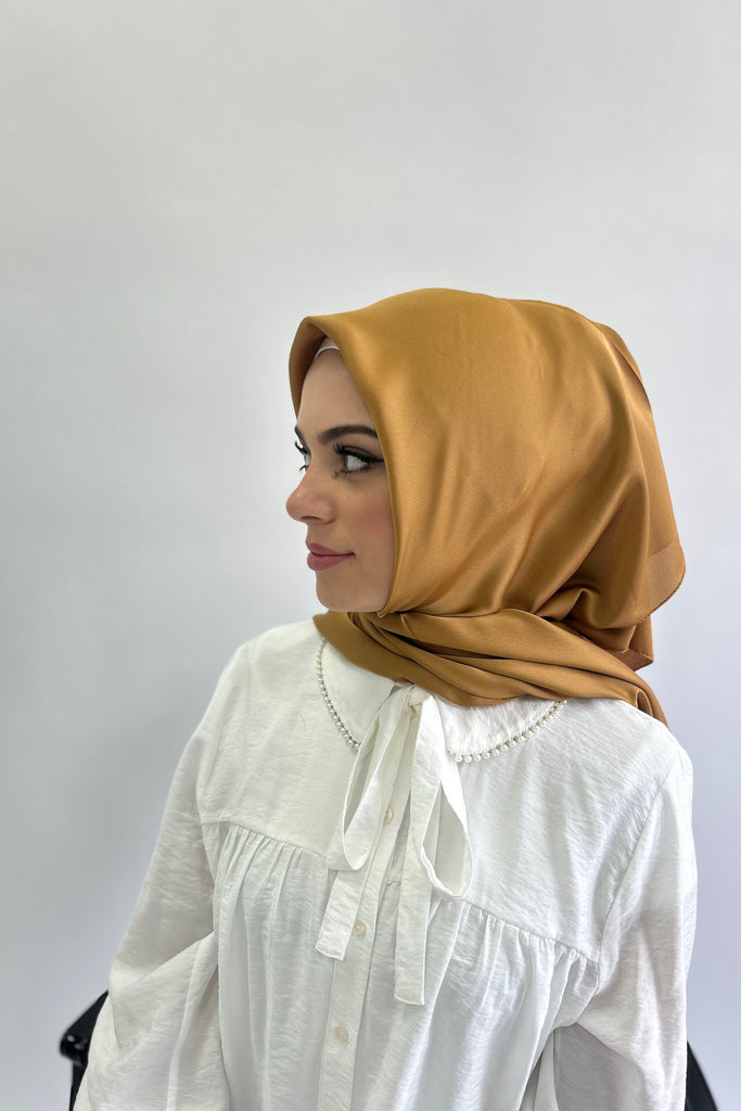 Premium Karaca 110cm Square Plain Satin Hijab