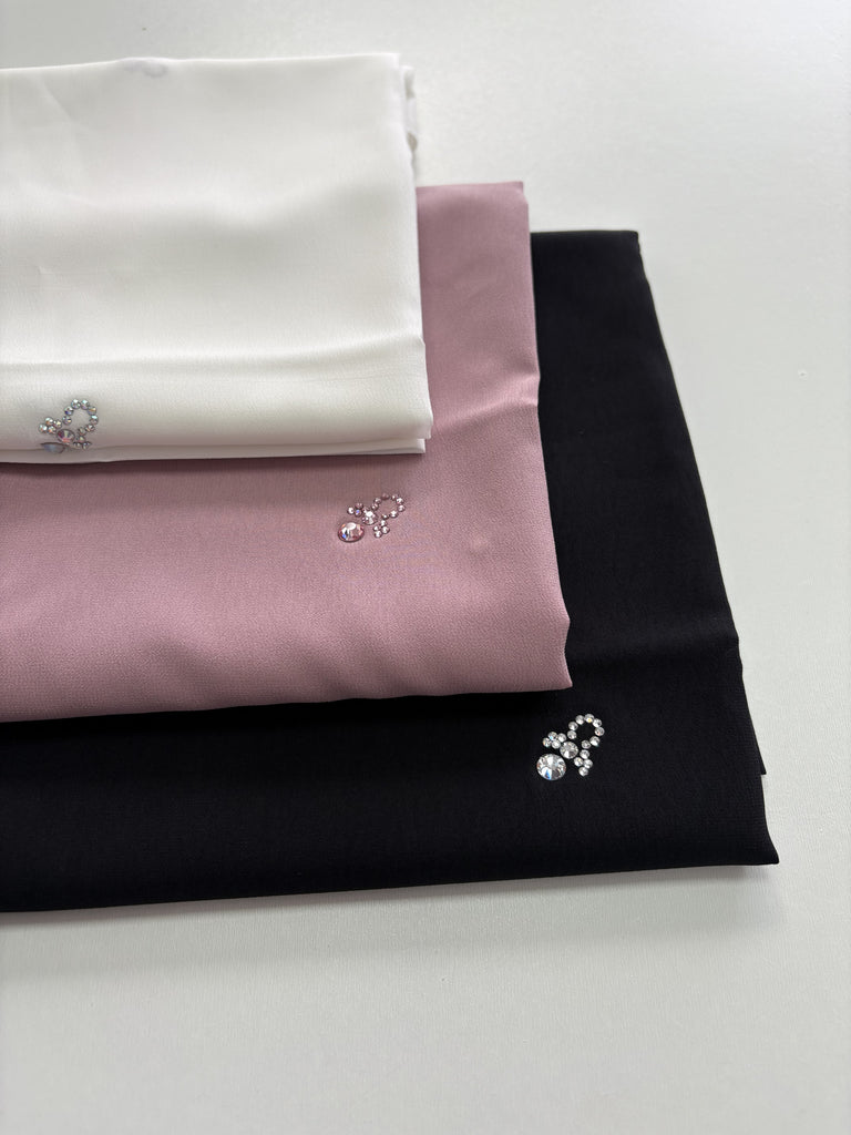 Kashkha 110cm Square Sparkle Accent Chiffon Hijab