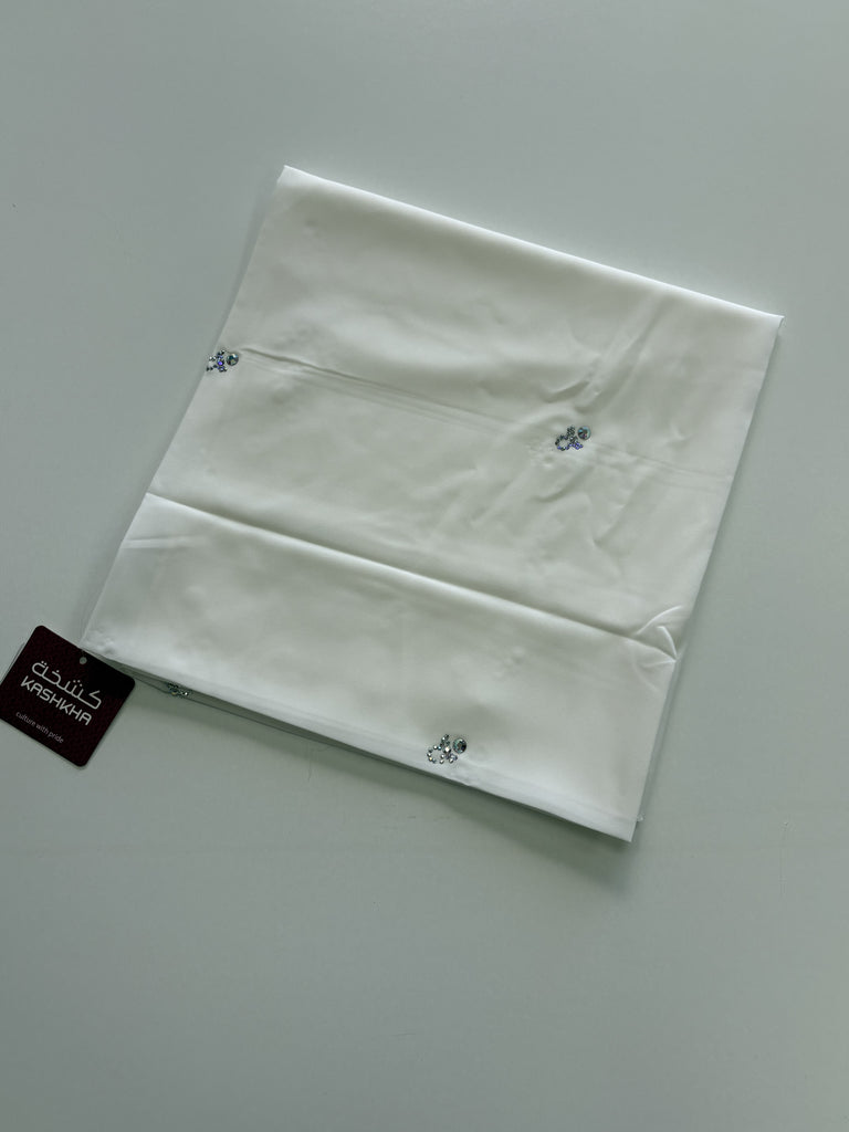 Kashkha 110cm Square Sparkle Accent Chiffon Hijab