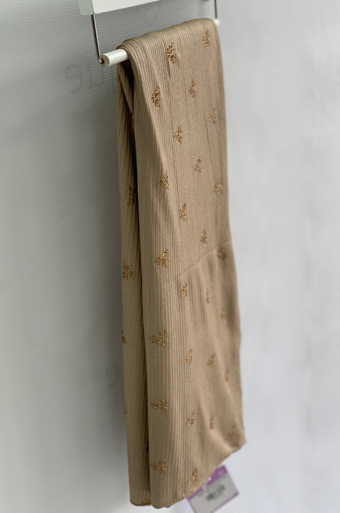 Ribbed Jersey Stone Work Hijab