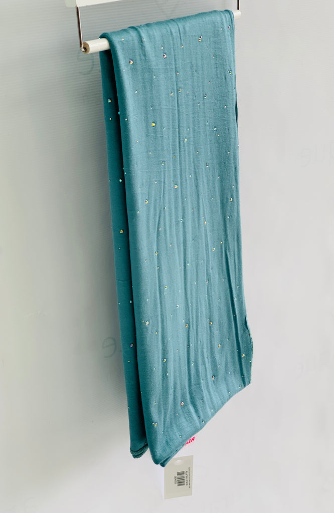 Spotted Diamante Cotton Blend Jersey Hijab