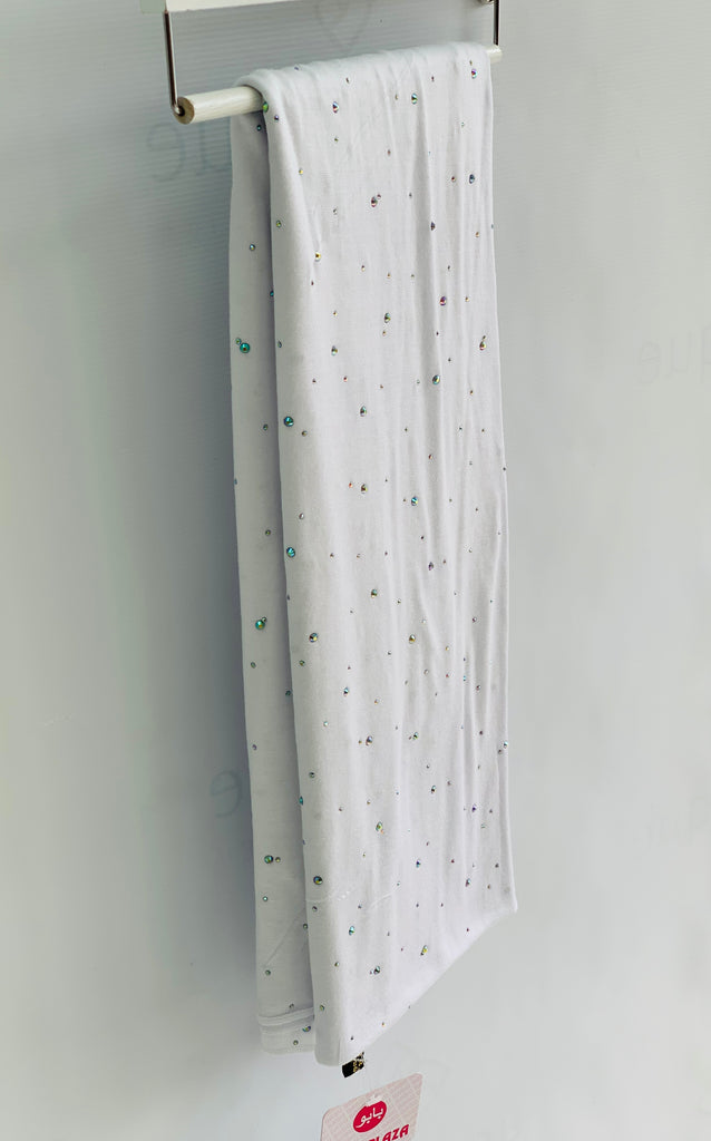 Spotted Diamante Cotton Blend Jersey Hijab