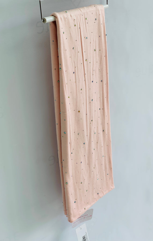 Spotted Diamante Cotton Blend Jersey Hijab