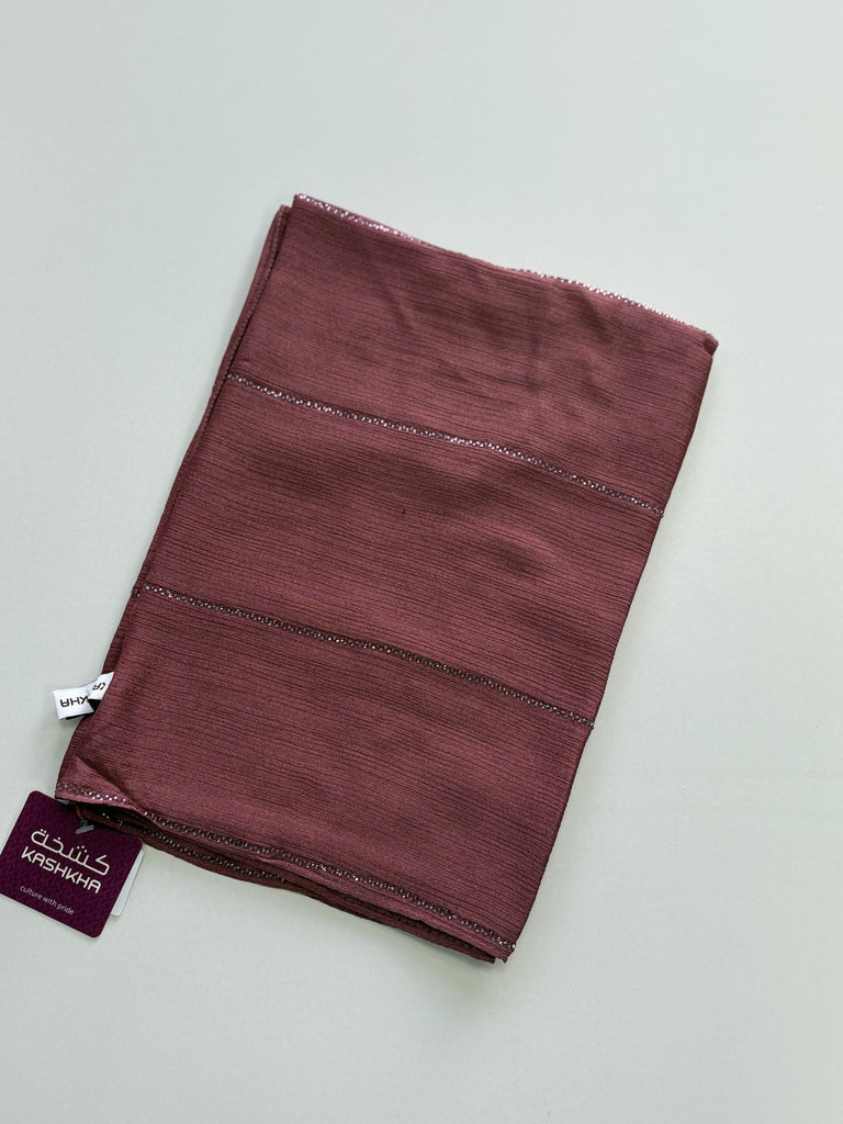 Kashkha shimmer  chiffon Long Hijab