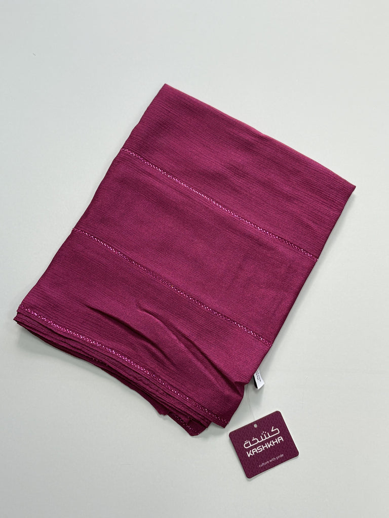 Kashkha shimmer  chiffon Long Hijab