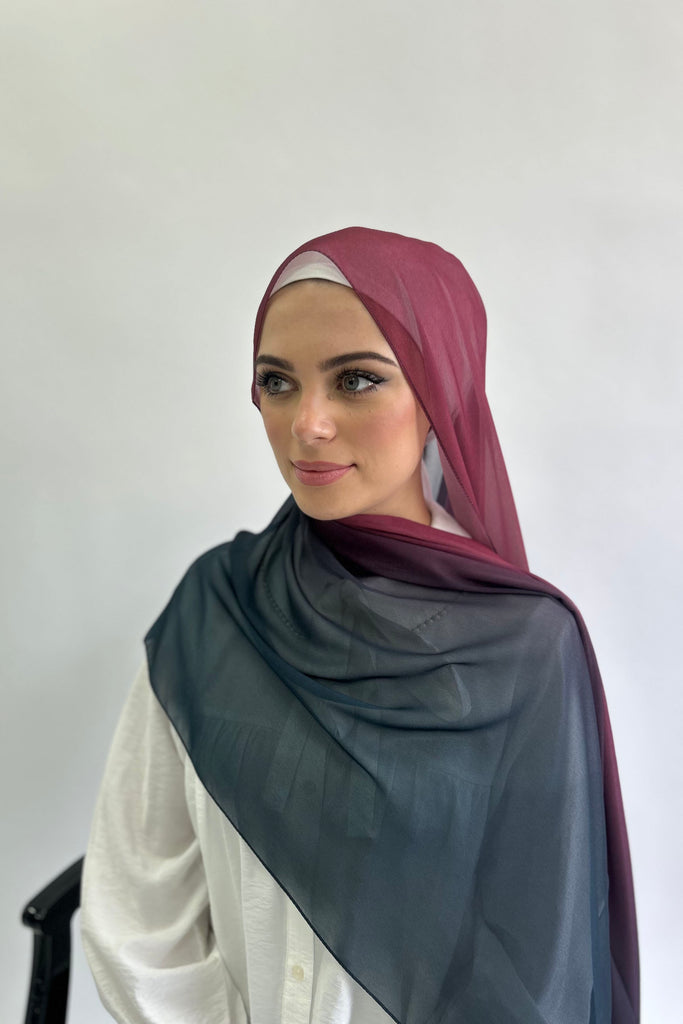 Premium Karaca Digital Ombre Crepe Long  Hijab