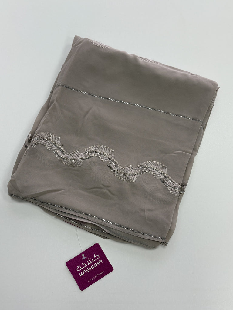 Kashkha Diamante Leaf Chiffon Long Hijab