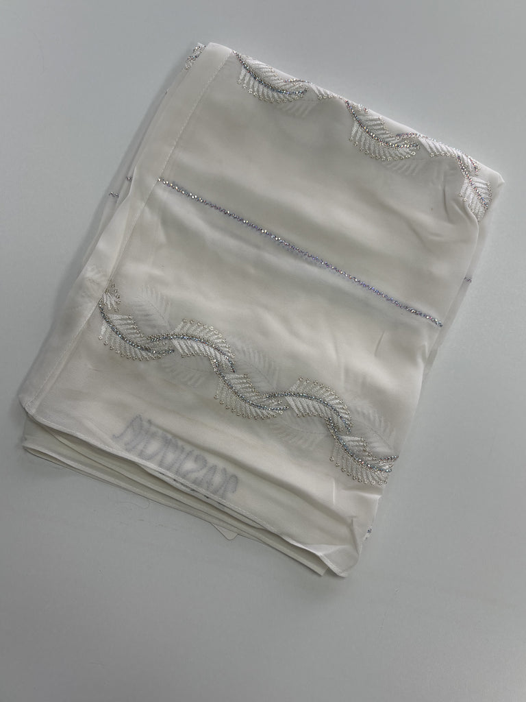 Kashkha Diamante Leaf Chiffon Long Hijab