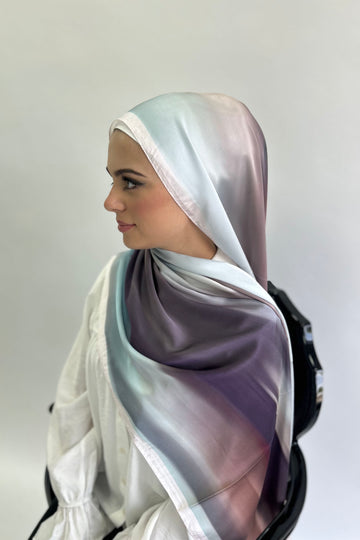 Premium Karaca Multi-Colour Ombre Satin Long Hijab