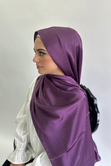 Plain Satin Long Hijab