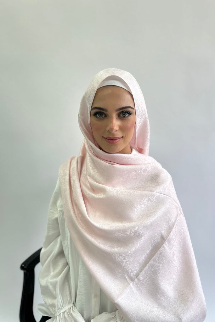 Print silky  long Hijab