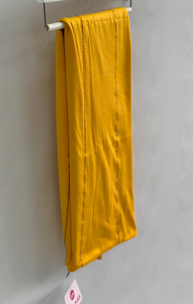 Stripe Diamante Cotton Blend Jersey Hijab