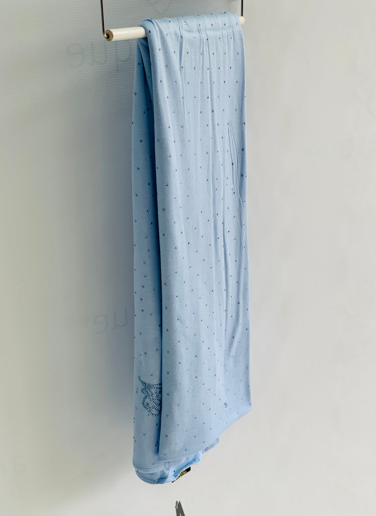 Spotted Diamante Cotton Feel Jersey Hijab