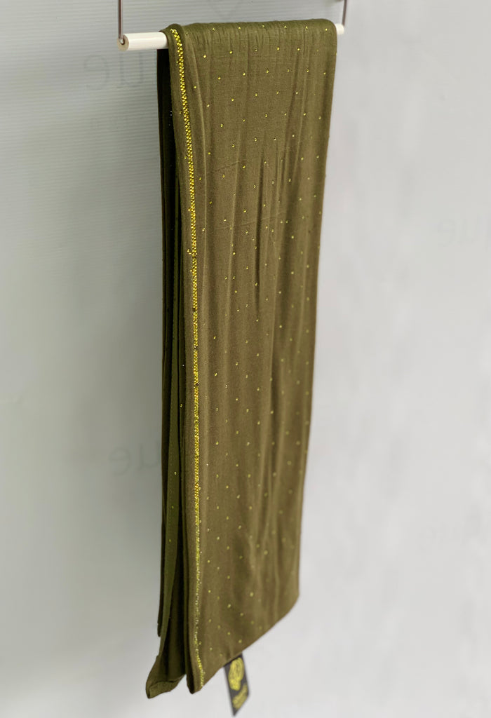 Spotted Diamante Cotton Feel Jersey Hijab