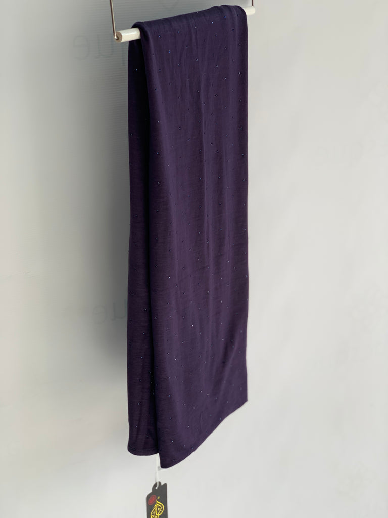 Spotted Diamante Cotton Feel Jersey Hijab