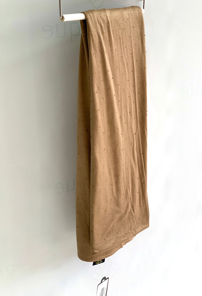 Spotted Diamante Cotton Feel Jersey Hijab