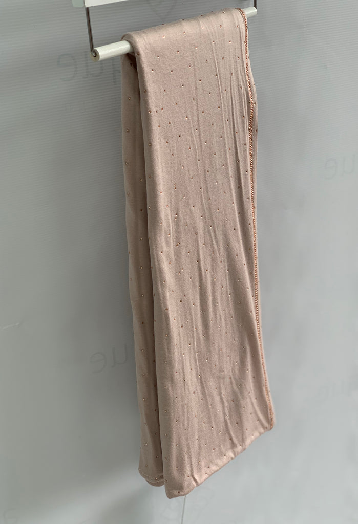 Spotted Diamante Cotton Feel Jersey Hijab